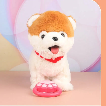 Tongue sticking out, dog touching, barking, children's electric toys, puppy walking, learning to speak, simulation plush