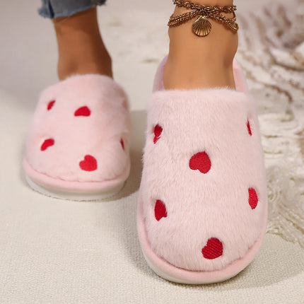 Women's LOVE Slippers Fuzzy Fluffy Memory Foam Slides House Shoes Open Toe Indoor and Outdoor Cute Comfort Living Room Shoes