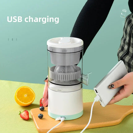 Wireless USB Rechargeable Electric Juicer - Automatic Citrus Lemon Orange Squeezer Fresh Blender Mixer for Home Kitchen Travel