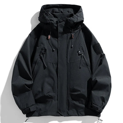 Men's Hooded Windbreaker Jacket Waterproof