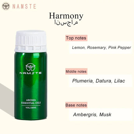 NAMSTE 100ML Hotel Essential Oil Home Aromatherapy Aromatic Oils Fragrance Scent Electric Smell Air Freshener Aroma Diffuser