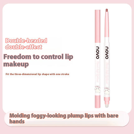 NOVO Waterproof lip liner with a matte finish Easy to apply, long-lasting and smudge-proof Defines full lips