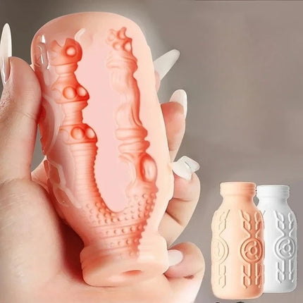 Male Portable Masturbator Cup Sex Toy for Men Penis Trainer Pocket Pussy Real Vagina Anal Airflow Suction Control Adult Products