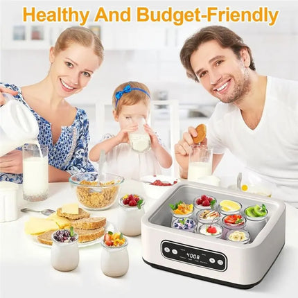 A69X-Smart Timer Automatic Shut-Off 1.6L Large For Home Use Yogurt Maker Machine With Temperature Control UK Plug