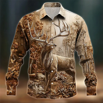 Men's Paisley Color Block Print Long Sleeve Shirt Casual Fashion Shirt Summer Fashion Men's Shirt Comfortable Soft