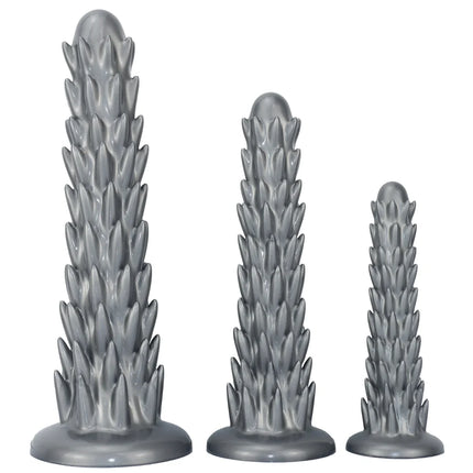 3 Sizes Anal Plug Spike Dildo Soft Silicone Big Butt Plug Prostate Massager Anal Dilator Vaginal Masturbator Adult Sex Toys