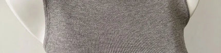 Korean Sle Knitted Vest Women's Base Layer Tank Top Svel f High Collar Spring Autumn Winter Inner And Outer Wear