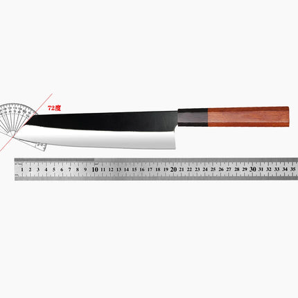 Japanese Kiritsuke Knife with Octagon Handle, 8" Gyuto Kitchen Chef Knives, Sharp Blade Salmon Tool, New Gift