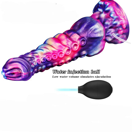 Realistic Squirting Dildo Silicone Anal Plug With Water Spray Function Animal Design Textured Body For Couples Adult Sex Toys