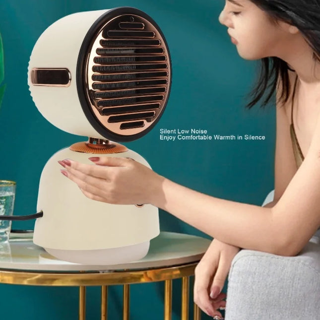 Portable Desk Heater With Humidifier 3s Fast Heating Tip Over Protection For Office Bedroom EU Plug 220V