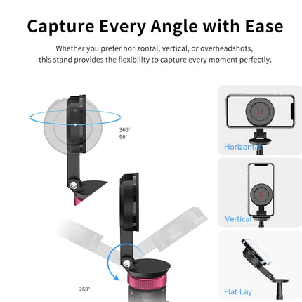 Ulanzi MT-84 Smartphone Tripod Quick Release Magnetic Support Magsafe Case Phone Come With Bluetooth Controler For iPhone 15  14