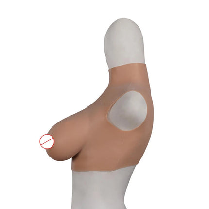 Artificial Silicone Fake Breast Boobs Forms Crossdresser for Female Women Crossdressing Cosplay Real Feeling Soft Neck Big Cup