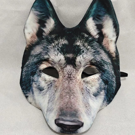 Realistic Halloween Wolf Mask 3D Werewolf Costume Masks Scary Animal Masquerade Dress Up for Parties Wolf Mask