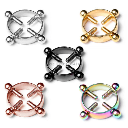 Nipple Clamp Ring Erotic Accessorie Nipple Clamps Sex Toys For Women Stainless Steel Breast Stimulator Shield Body Piercing Shop