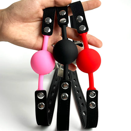 Soft Silicone Gag Ball Sex Toys High Quality Open Mouth Gag BDSM Bondage Mouth Ball Woman Couples Adult Sex Games Erotic Toys