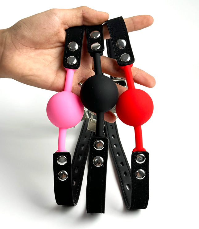 Soft Silicone Gag Ball Sex Toys High Quality Open Mouth Gag BDSM Bondage Mouth Ball Woman Couples Adult Sex Games Erotic Toys