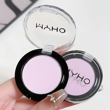 White Matte Highlighter Pink Purple Blush Palette Powder Eyeshadow Waterproof Lasting Face Contour Brightening Makeup Cosmetics