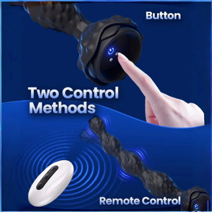 2026 New Anal Bead Vibrator Prostate Massager Remote Control Vibrating Butt Plug 7 Vibrating Modes Adults Sex Toys for Men Women