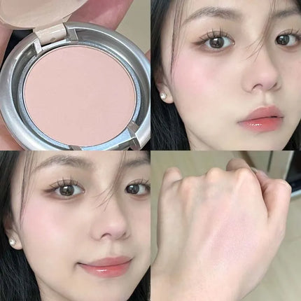 Matte Natural Cheek Tint White Brighten Face Waterproof Low saturation Nude Contouring Cosmetics Blush Powder Soft Female Makeup