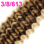 3-8-613 Deep Wave / 100g / 30%-55%|Virgin Human Hair|30inches 75cm