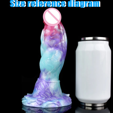 YESBUY Monster Animal Penis S/L/M Ice Dragon Dildo With Suction Cup Butt Plug Anal Vaginal Massager For Men Women Adults Sex Toy