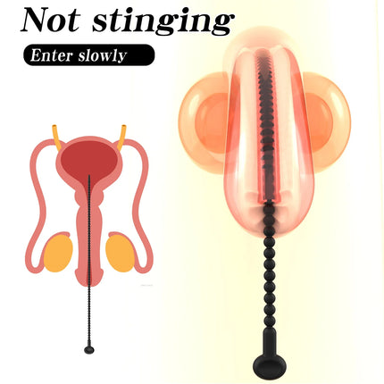 Graduated Urethral Dilator Set – 7 Sizes Soft Silicone Penis Sounding Rod for Men, Reusable Sound Trainer Adult Sex Toy