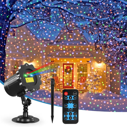 3 Color Christmas Laser Projector Lights Outdoor Red Green Blue Laser Light Projector Landascape Firefly Lights Show with Remote