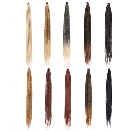 Synthetic Dreadlock Extensions 10 Root/pack Hippie Single Ended Dreads Ombre Loc Extensions 24 Inch Reggae Style Crochet Hair