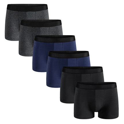 6pcs Pack 2024 Men Panties Cotton Underwear Male Brand Boxer And Underpants For Homme Luxury Set Shorts Box Slip Kit