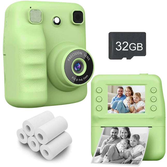 Kids Camera Instant Print,1080P Kids Instant Cameras that Print Photos,Christmas Birthday Gifts for Girls Age 3-12,Portable Toy for 3 4 5 6 7 8 9 10 Year Old Girls Boys Pink