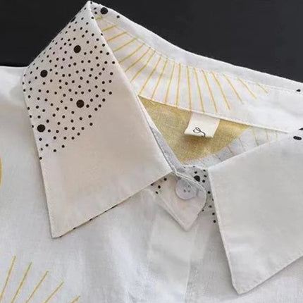 Plus Size Fashion White Shirt New Outerwear Top Women Chic Blouse 2023 Luxury Designer Korean Style Female Clothing Blouse