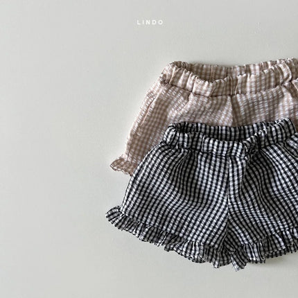 Baby Girl Plaid Clothes Set Casual Ruffle Sleeves T-shirt Top Shorts Girl Simple Set Kid Summer Bebes Accesorios Recien Nacido
