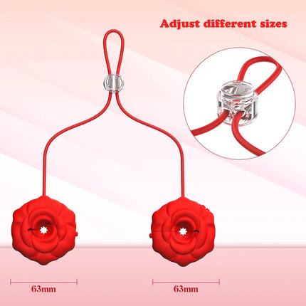 Vibrating Nipple Clamps Adult Toys Breast Clip Vibrator APP Control Chest Massage Tease Nipple Stimulation Sex Toys for Women