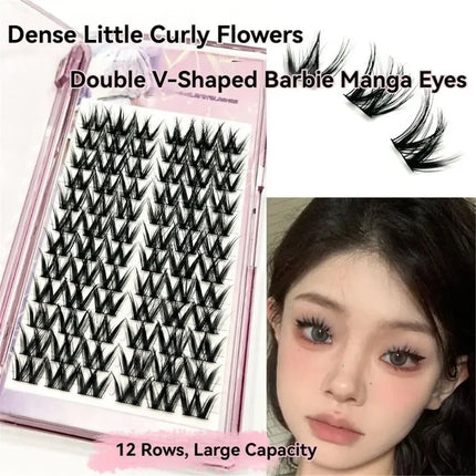 Look Like Extensions Lash Clusters Wispy Natural Look Elf False Eyelashes Large Capacity DIY Eyelash Extension