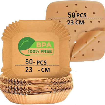 Air Fryer Disposable Paper Liner For Cosori ninja  Square/Round Nonstick Parchment Baking Oven Paper Kitchen Accessories