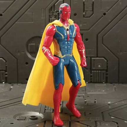 17 Cm Children Toys Marvel Anime Figures Spiderman Hulk Action Figure Iron Man Cartoon Kids Toy Christmas Gift Glow Doll Hobbies