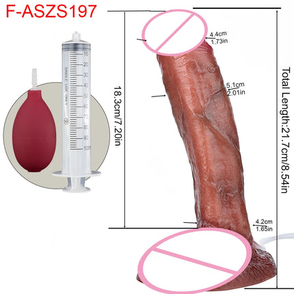 SXXY Silicone Skin Touch Squirting Dildo Ejaculation Realistic Soft Penis With Suction Cup Adult Sex Toys Anal Plug 18+ Masturba