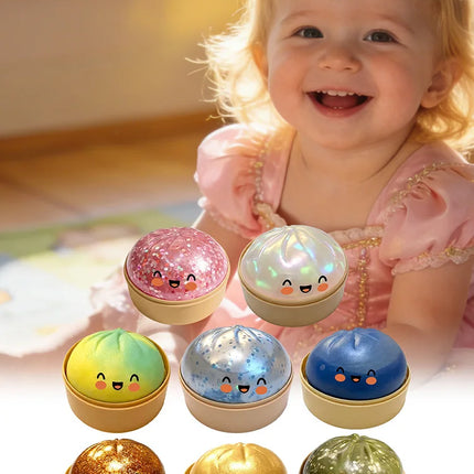 Simulation Flash Dumpling Pressure Ball Slow Rebound Soft Pinch Decompression Office Home Decorat Children Adults Birthday Gifts