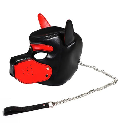SM sex dog head mask for men and women to wear head covers for role-playing adult sex toys