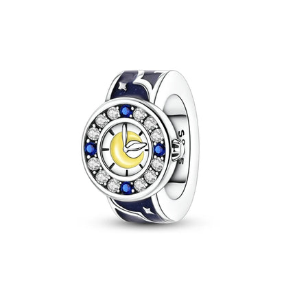Blue Series 925 Sterling Silver Owl Butterfly Pirate Ship Car Beetle Clogs Charm Fit DIY Bracelet Necklace Fun Matching Gifts
