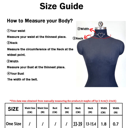 PU Leather Women's Fashion Harness Belt Gothic Street Punk BDSM Collar Bondage Necklace Restraint for Couples Party Role Play
