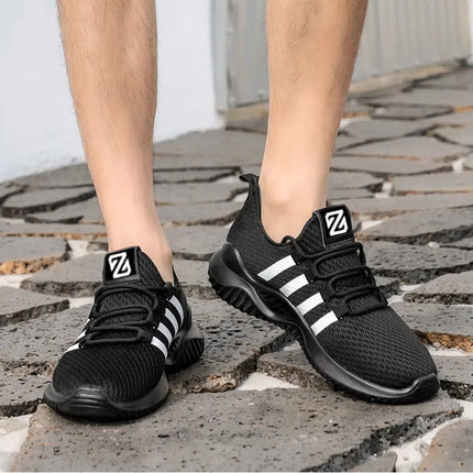 Lightweight Men's Running Shoes Outdoor Breathable Men Sports Shoes Anti-slip Male Sneakers Fashion Flexible Tennis Lace-up 3744