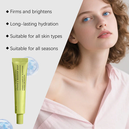 Vitamin C Booster Shot Face Cream With Glutathione And Niacinamide For Dark Spot Care,Improves Fine Lines,Korean Glass Skin Care