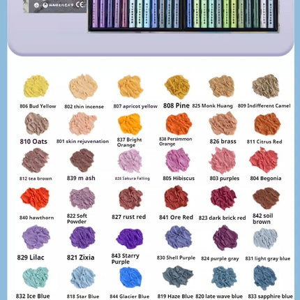 Kuelox Professional Super Soft Oil Pastel Crayon 24/36/48 Colors Artist White Soft Pastels For Painting Stationery Art Supplies