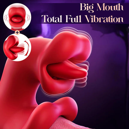 Pink Tongue Rabbit Stimulator 360 Degree Swing Design 9 Licking 9 Vibration Modes Soft Silicone USB Charging Private Sex Toy 18+