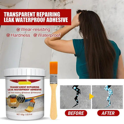 30/100/300g Waterproof Coating Invisible Paste Sealant Polyurethane Glue With Brush Adhesive Repair Glue For Home Roof Bathroom