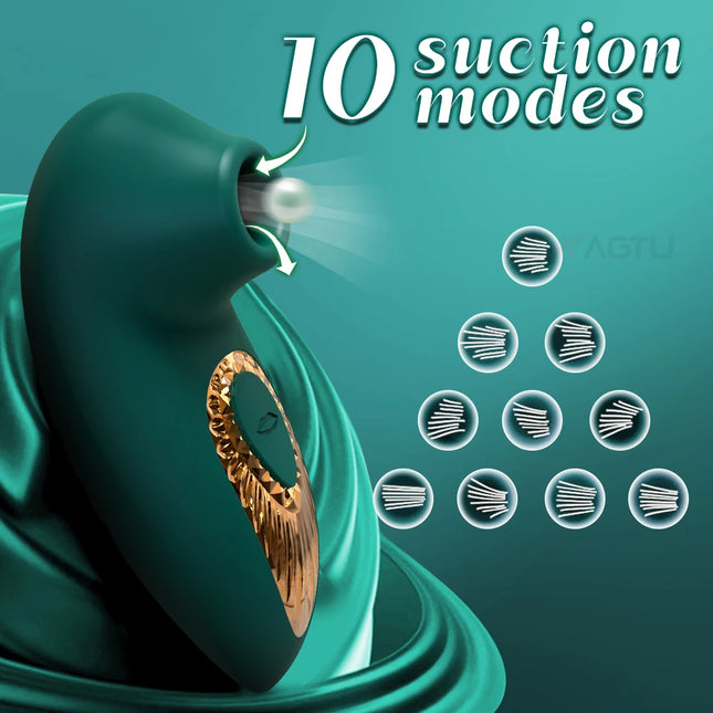 10 Powerful Clit Sucker Vibrator for Women Sucking Clitoris Vacuum Stimulator Nipple Vibrating Female Sex Toy for Adults 18+