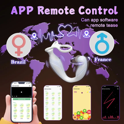 Penis Ring Cock Rings App Control Vibrator for Men Prostate Massager Dual Anal Vibrating Butt Plug  Anal Sex Toy for Men