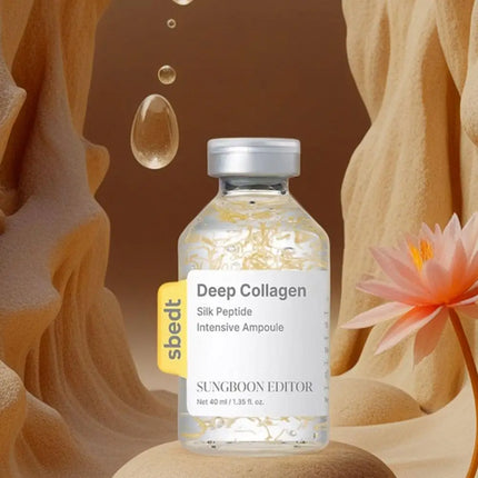 Korean Silk Peptide Deep Collagen Intensive Ampoule Serum Deep Moisture Tightening Texture Refining Treatment Facial Care