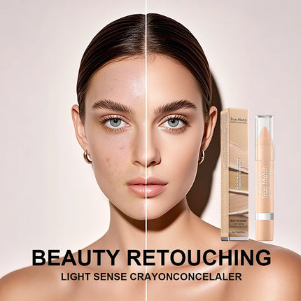 SANSUMMER LIGHT SENSE CRAYON CONCEALER Moisturizing eye concealer Covers wrinkles and dark circles Long-lasting waterproof